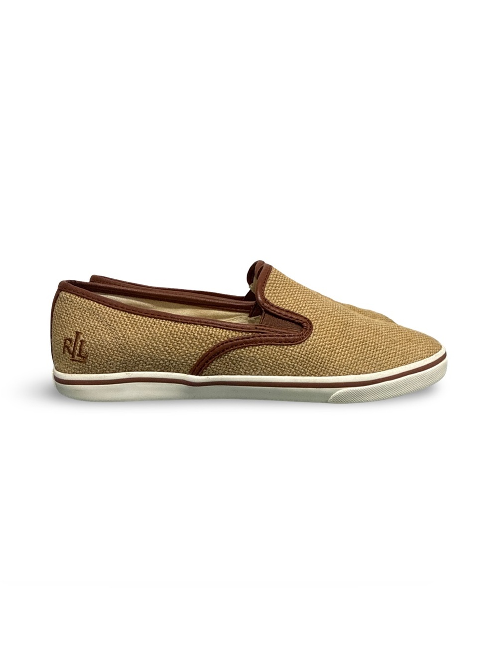 Lauren Ralph Lauren “Janis” Burlap Upper Slip On Sneaker Women’s 8.5 B